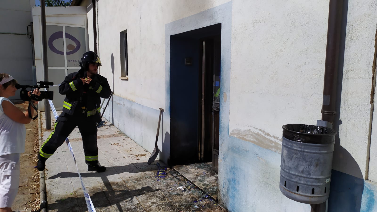 Así han quedado las instalaciones de Onda Jaén tras el incendio