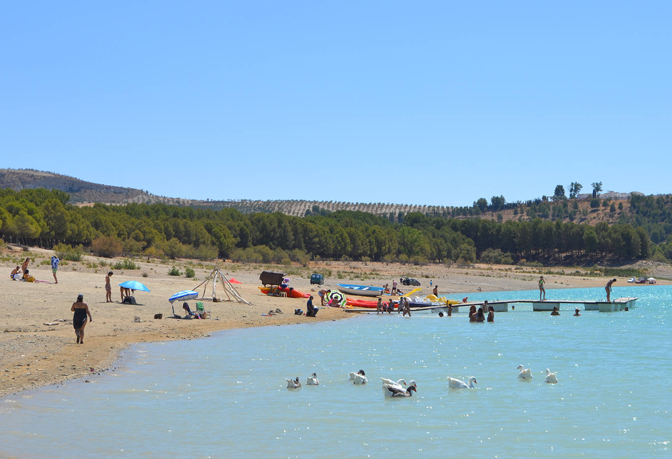 Los Bermejales, una playa de interior