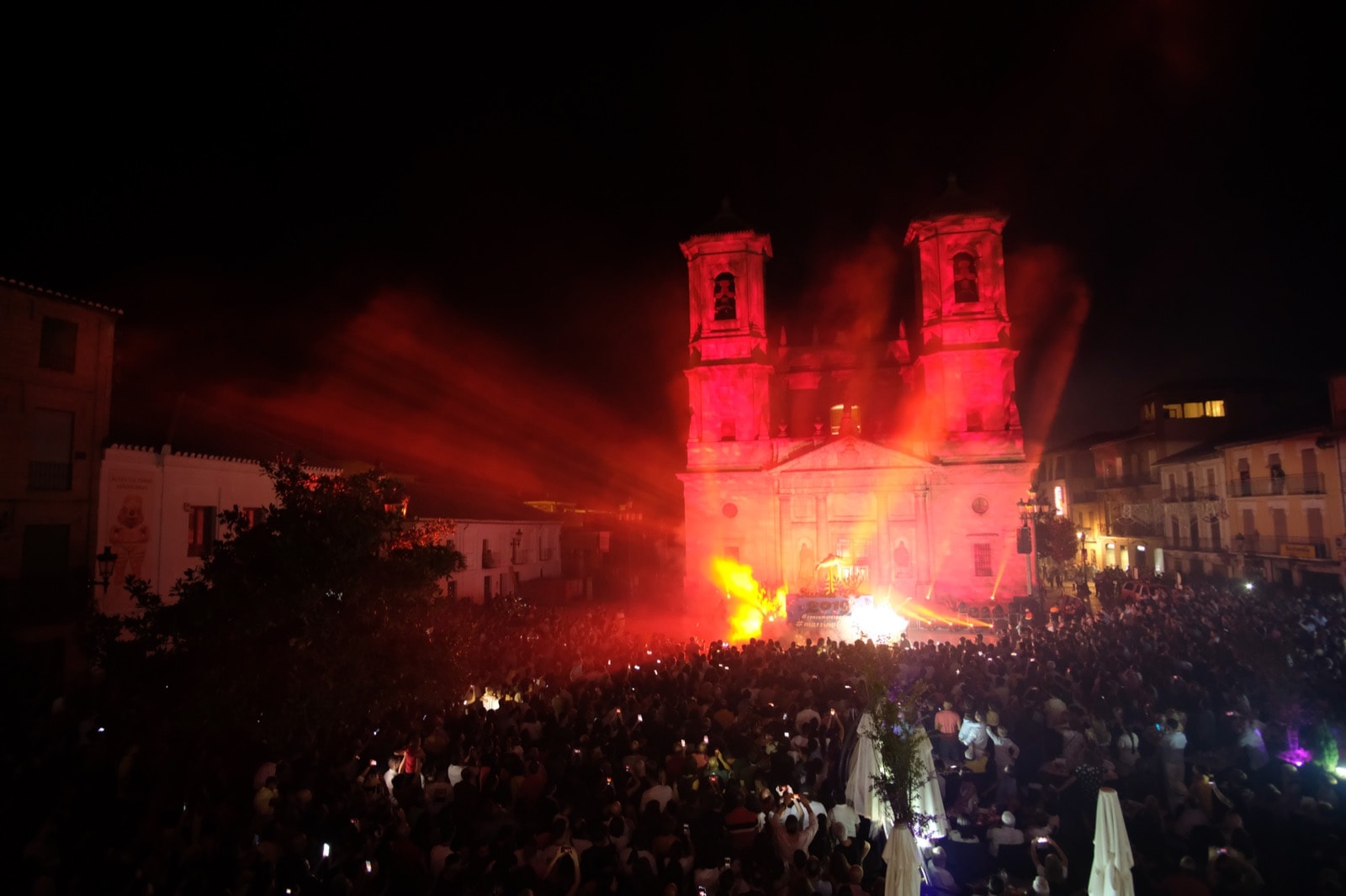 Momento mágico de las fiestas de Santa Fe que se celebran hasta el próximo domingo