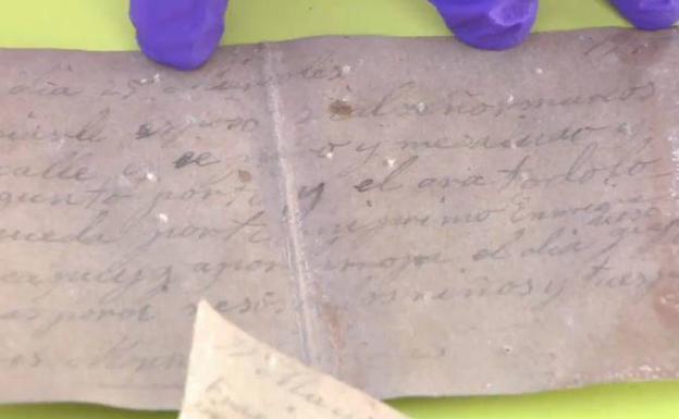 Las emotivas cartas encontradas junto a un ejecutado del franquismo: «Los niños te mandan besos»