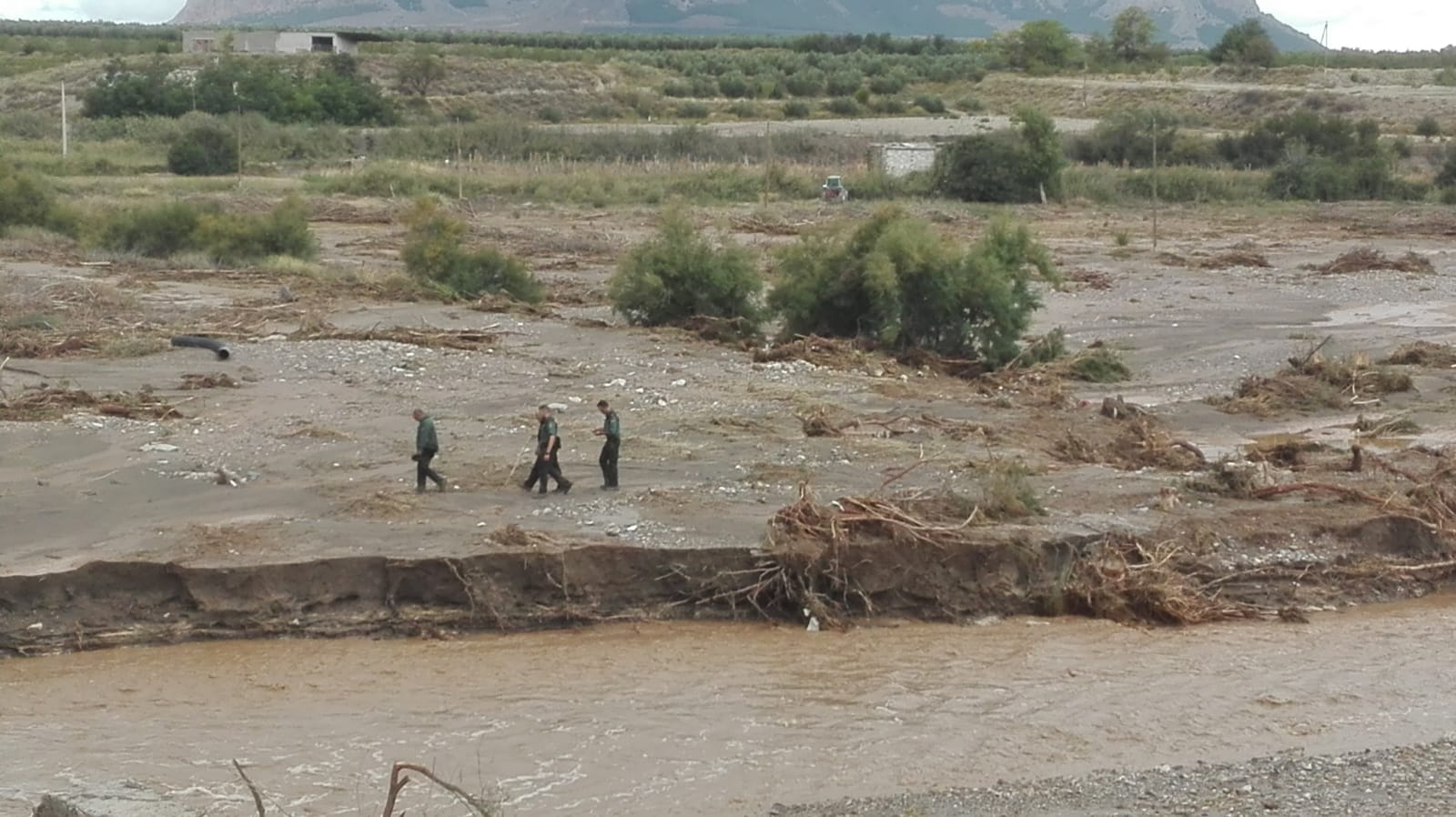 Zona en la que se buscaba el vehículo del fallecido en Baza 