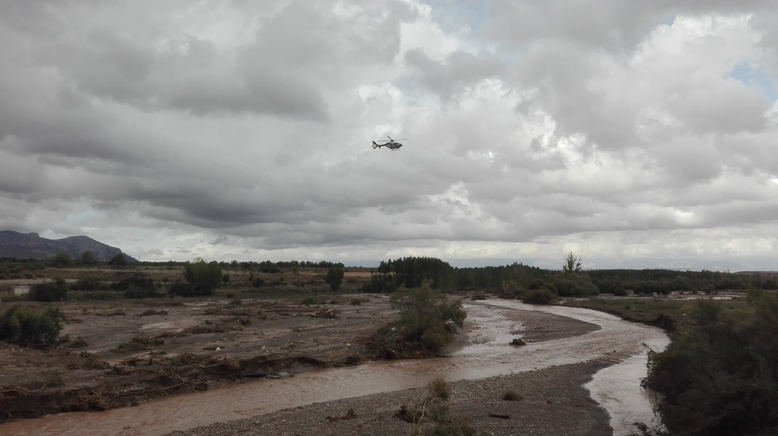 Zona en la que se buscaba el vehículo del fallecido en Baza 