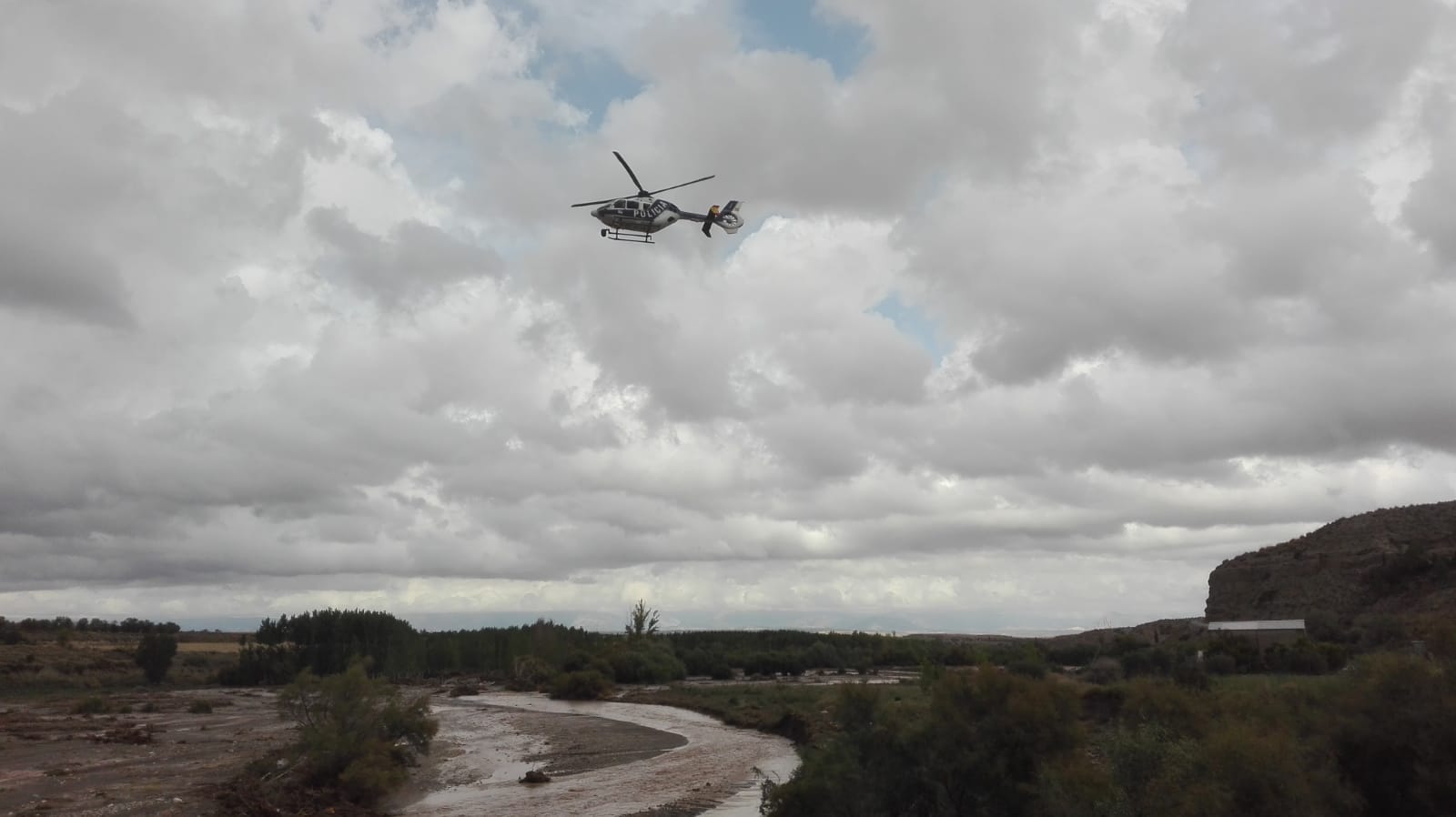 Zona en la que se buscaba el vehículo del fallecido en Baza 