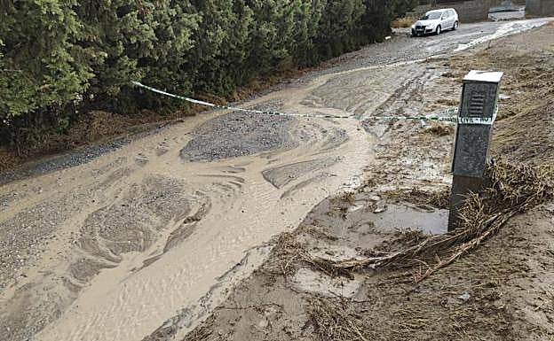 Efectos del temporal en Las Gabias.