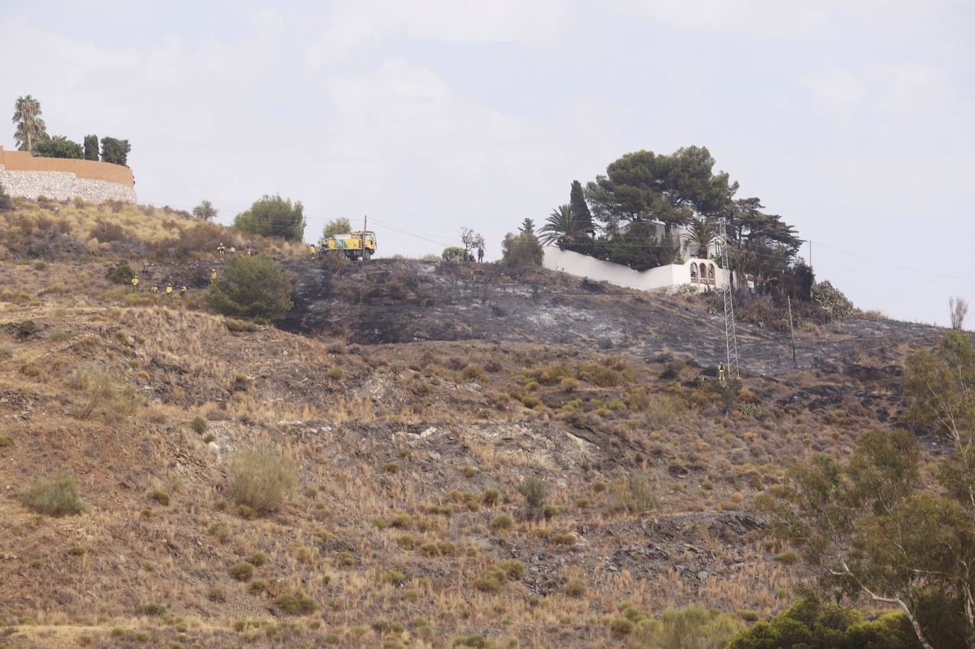 La zona en la que se ha producido el incendio esta tarde.