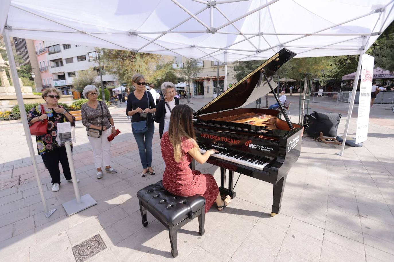 Estos instrumentos están ubicados en siete plazas emblemáticas de la ciudad, haciendo que la ciudad suene mejor