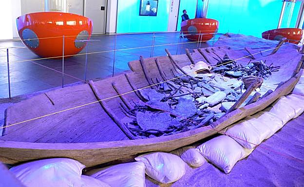 Réplica del 'Mazarrón II' en el Museo Nacional de Arqueología Subacuática de Cartagena.