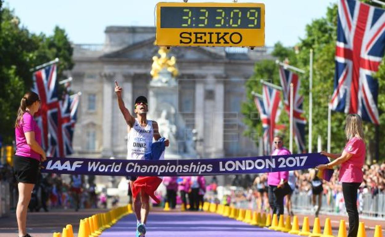 Yohann Diniz se proclama campeón del mundo en Londres en 2017. 