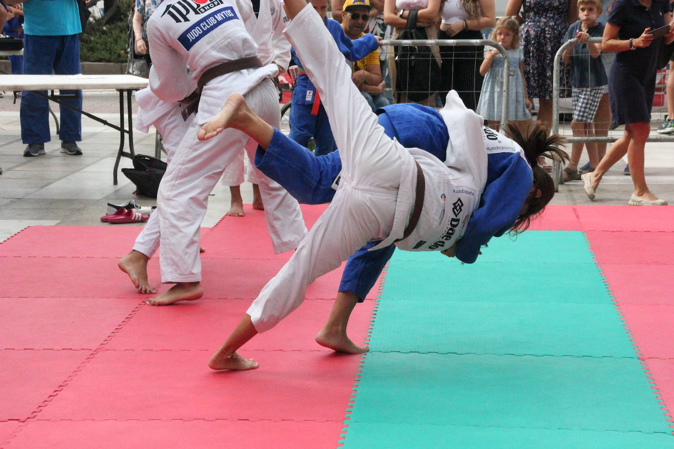 Miles de almerienses han participado en la actividad 'Muévete en la calle: actívate' programada para promocionar la práctica deportiva con casi una treintena de exhibiciones deportivas