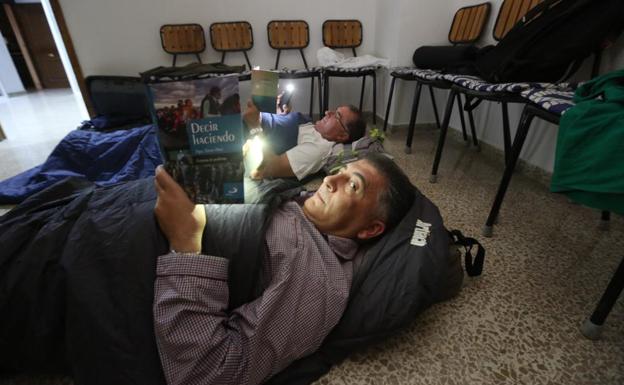 Mario Picazo, al fondo, y Manuel Martín, en primer plano. 