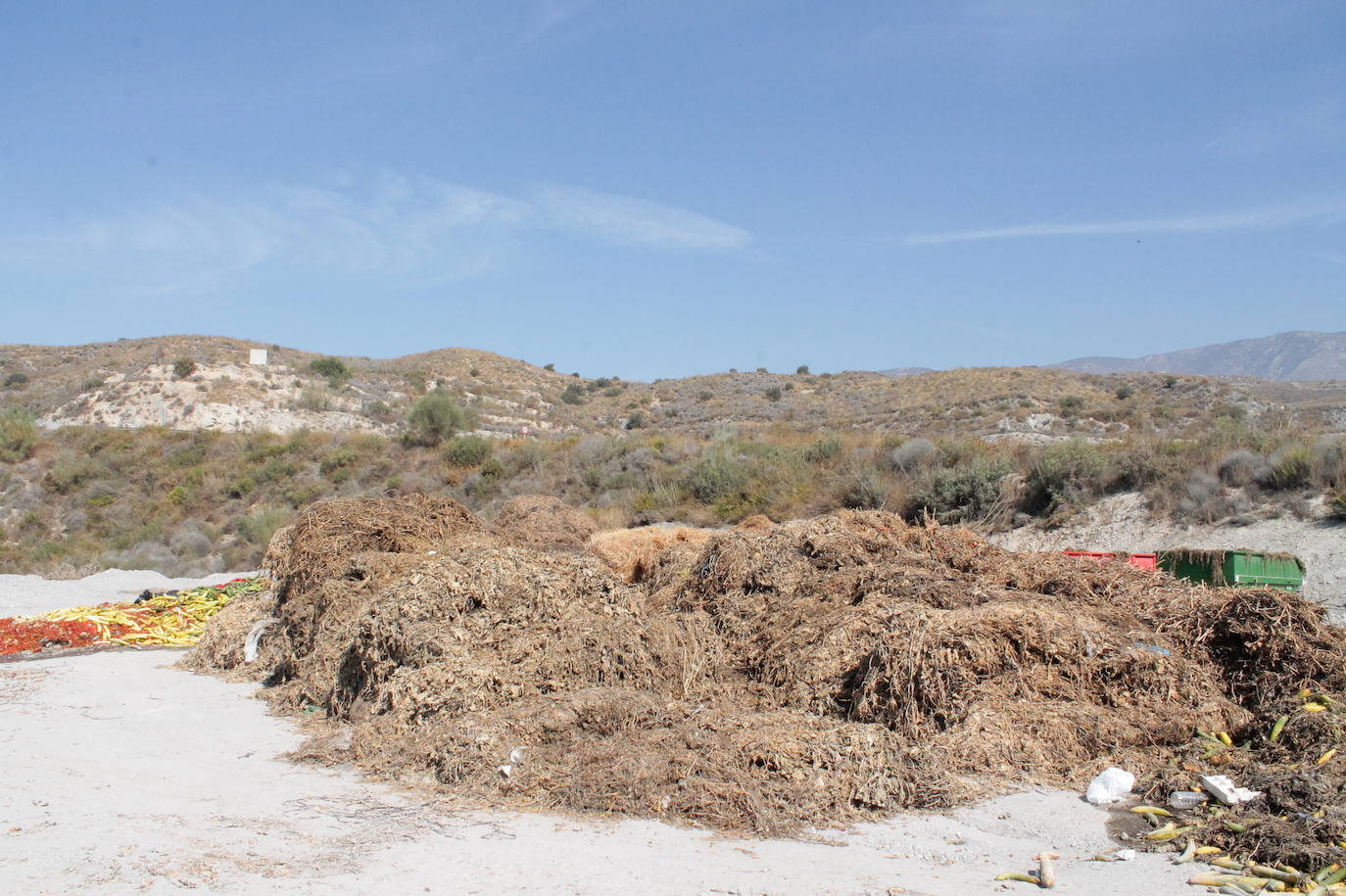 Diputación abre las instalaciones y las empresas de transporte comienzan a dejar la basura en el interior