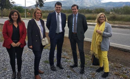 Carlos Rojas y Pablo Hispán en una visita a la Costa.