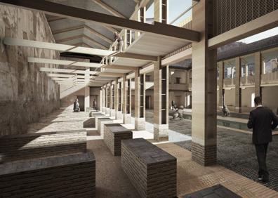 Imagen secundaria 1 - Simulación de la reconstrucción del Maristán.