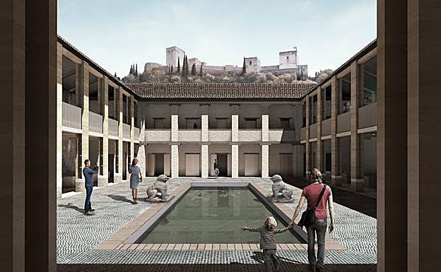 Imagen principal - Simulación de la reconstrucción del Maristán.