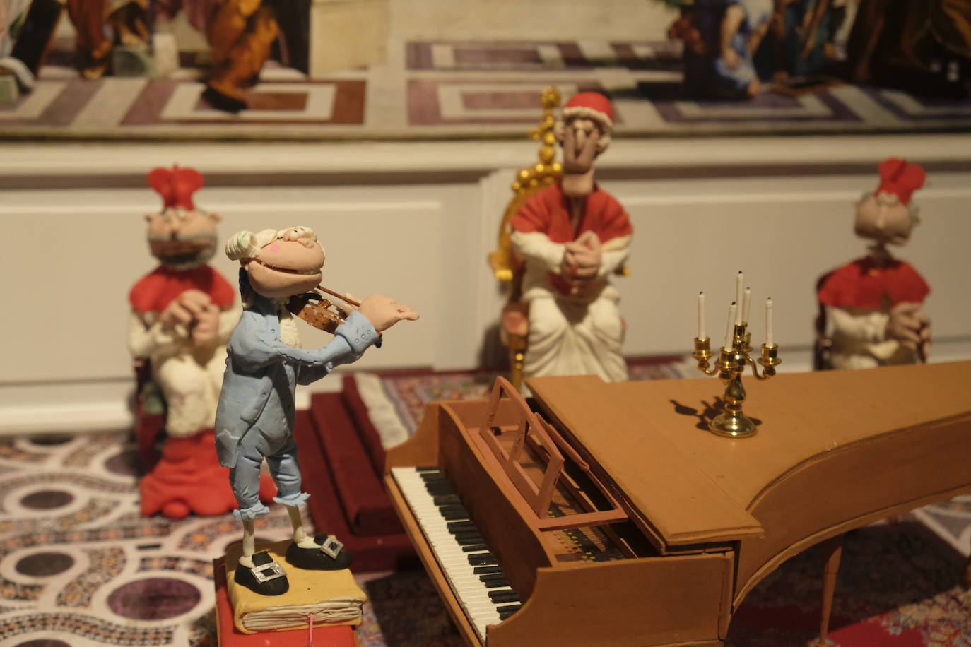Esto es lo que podrás encontrar en la exposición que recorre 20 momentos fundamentales de la historia de la música hechos con plastilina.