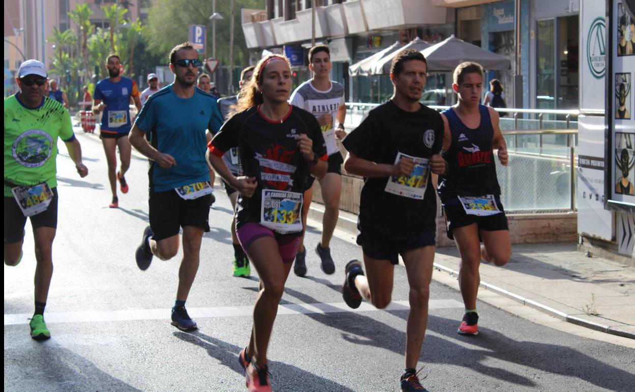 Un momento de la carrera de esta mañana.