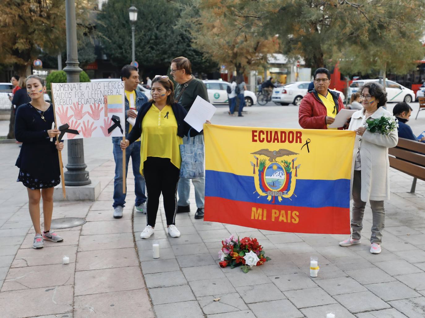 Fotos: Ecuatorianos de Granada piden justicia en su país