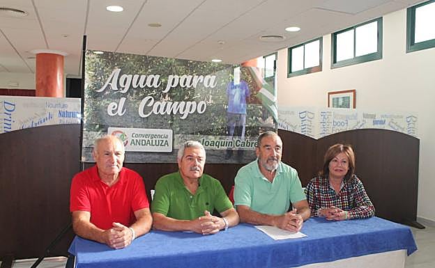 Los agricultores de Almuñecar se presentan a las elecciones con Benavides para que se hagan las conducciones de Rules