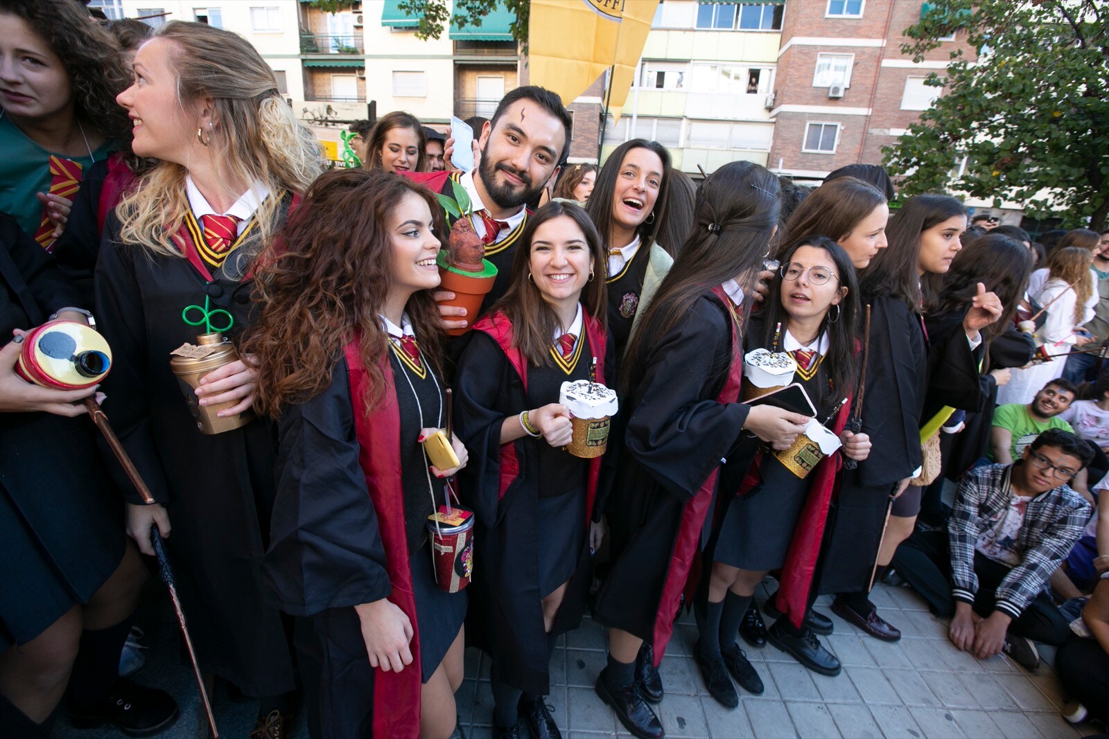 Los estudiantes de Medicina celebran de esta manera uno de sus días grandes