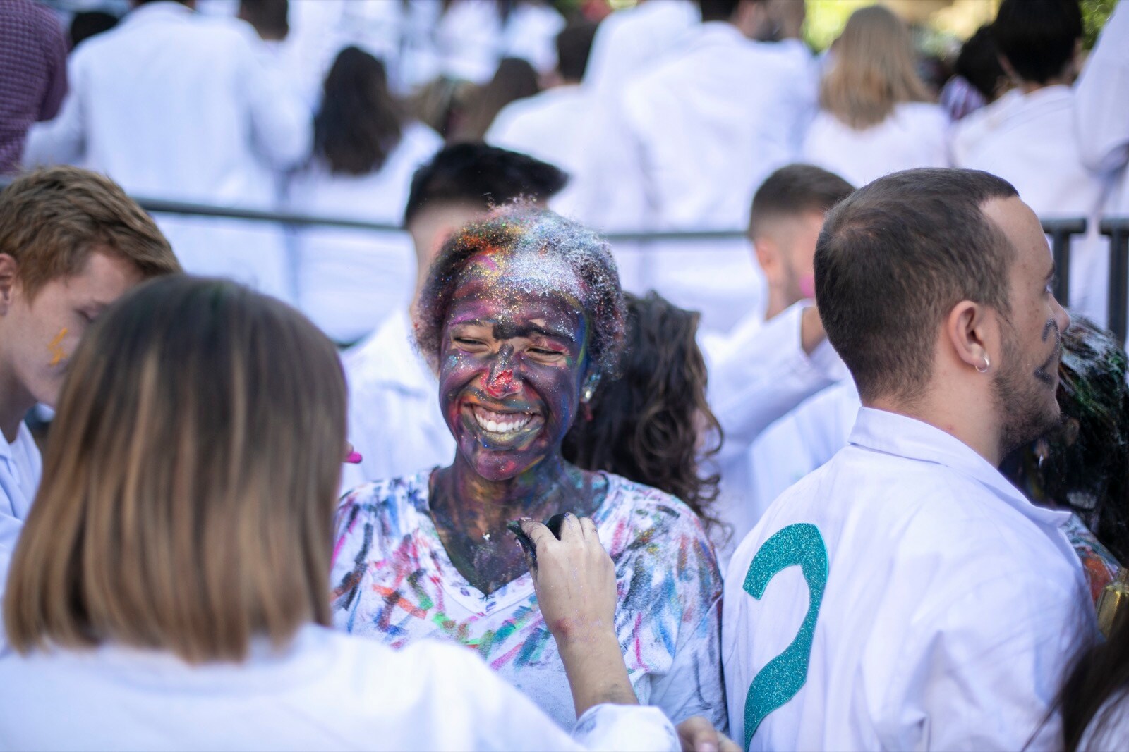 Los estudiantes de Medicina celebran de esta manera uno de sus días grandes