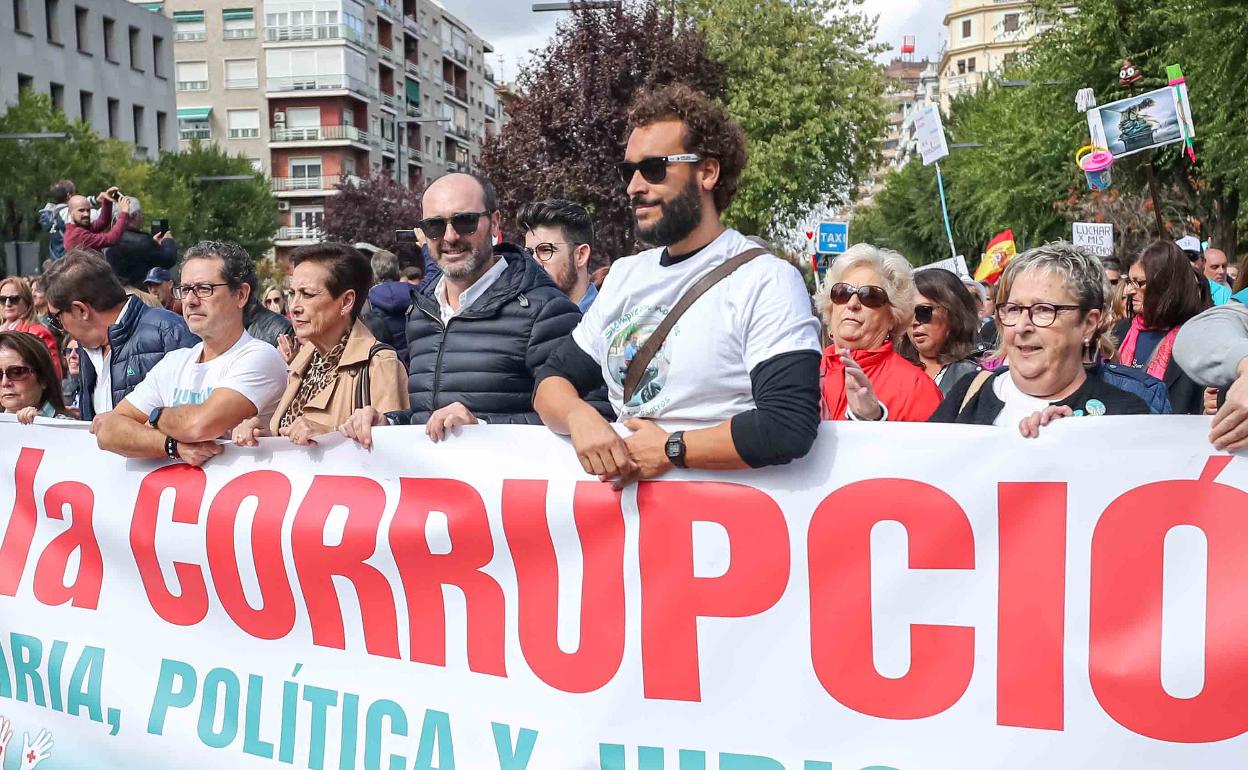 Jesús Candel, en la manifestación de ayer 
