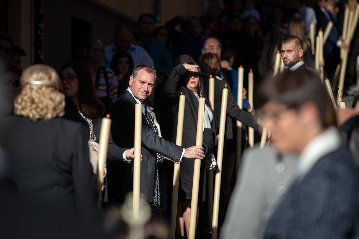 El paso del Huerto, por las calles de Granada