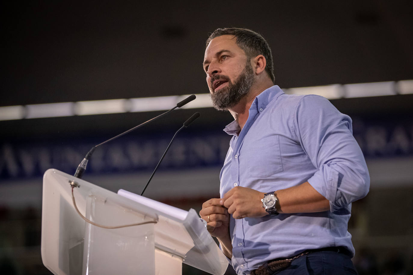 Abascal presenta a su partido como única alternativa para echar a Sánchez de la Moncloa
