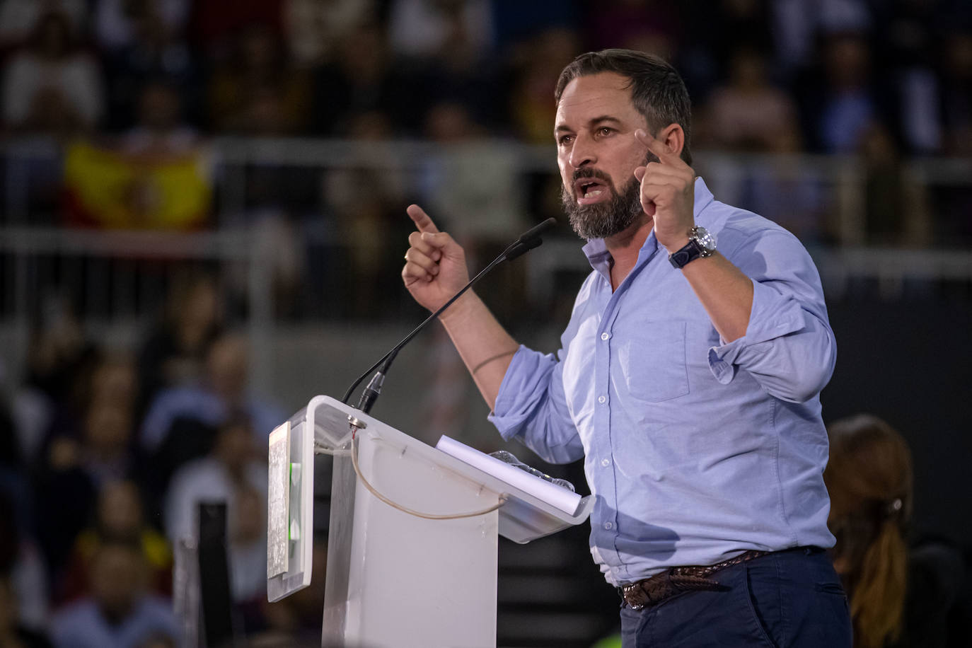 Abascal presenta a su partido como única alternativa para echar a Sánchez de la Moncloa