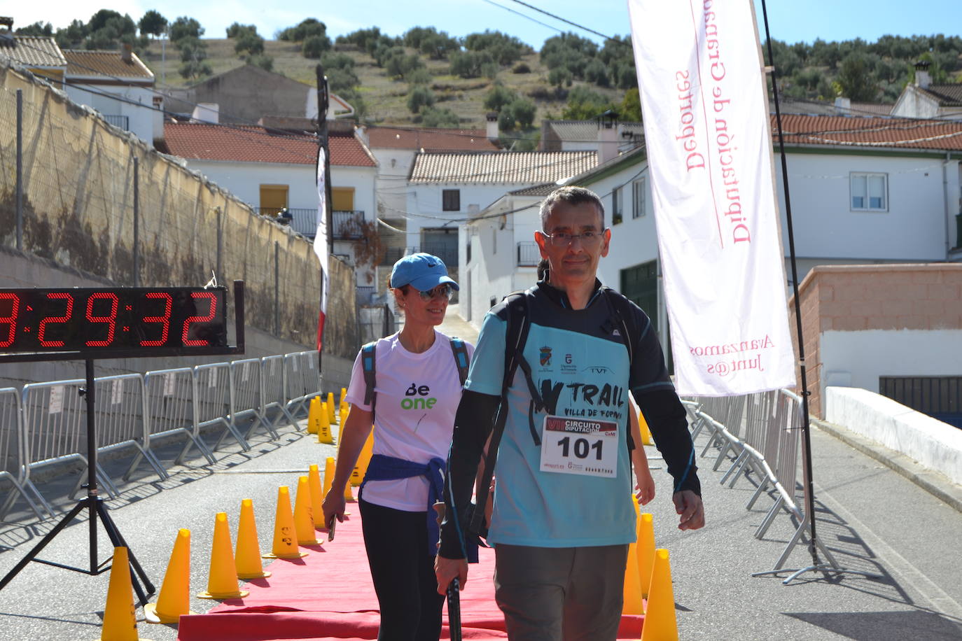 Cerca de 150 deportistas, entre participantes del trail, minitrail y senderistas, celebran en esta prueba que tuvo lugar en una agradable mañana de domingo 