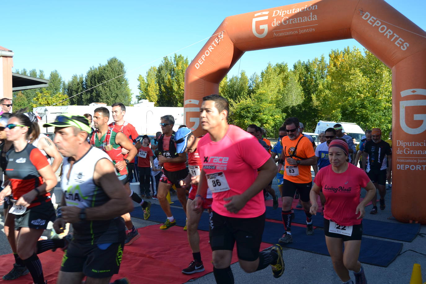 Cerca de 150 deportistas, entre participantes del trail, minitrail y senderistas, celebran en esta prueba que tuvo lugar en una agradable mañana de domingo 