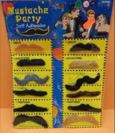 Bigotes para disfraz, marca Hua Li.