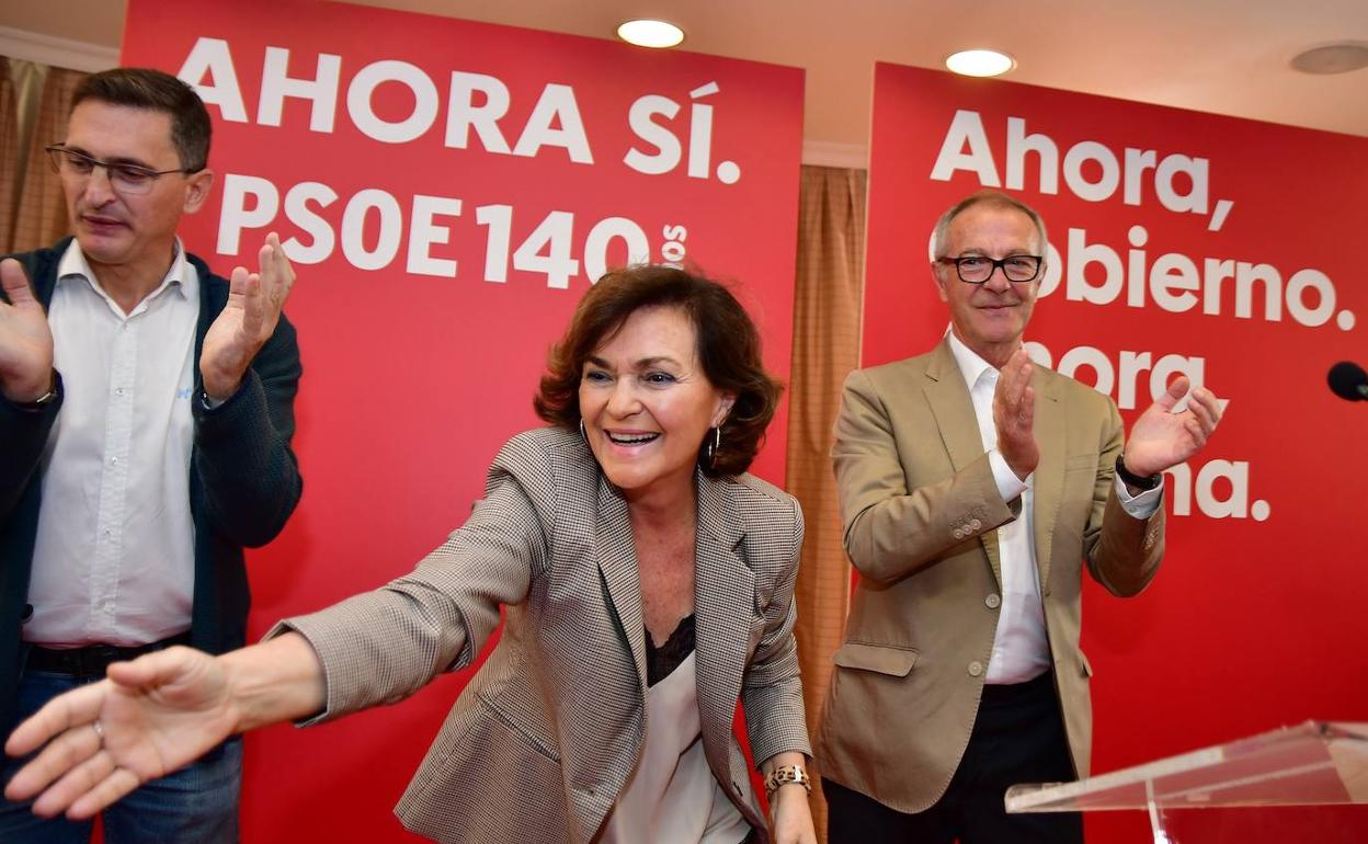 Elecciones 10-N en Almería | Calvo augura una «rotunda» victoria del PSOE ante la agenda «antiigualdad»