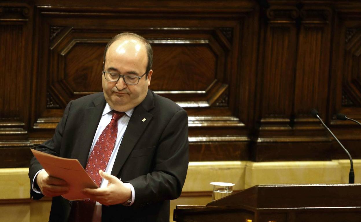 El líder de los socialistas catalanes, Miquel Iceta. 