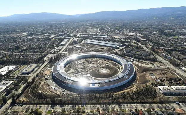 Vista aérea de Silicon Valley. 