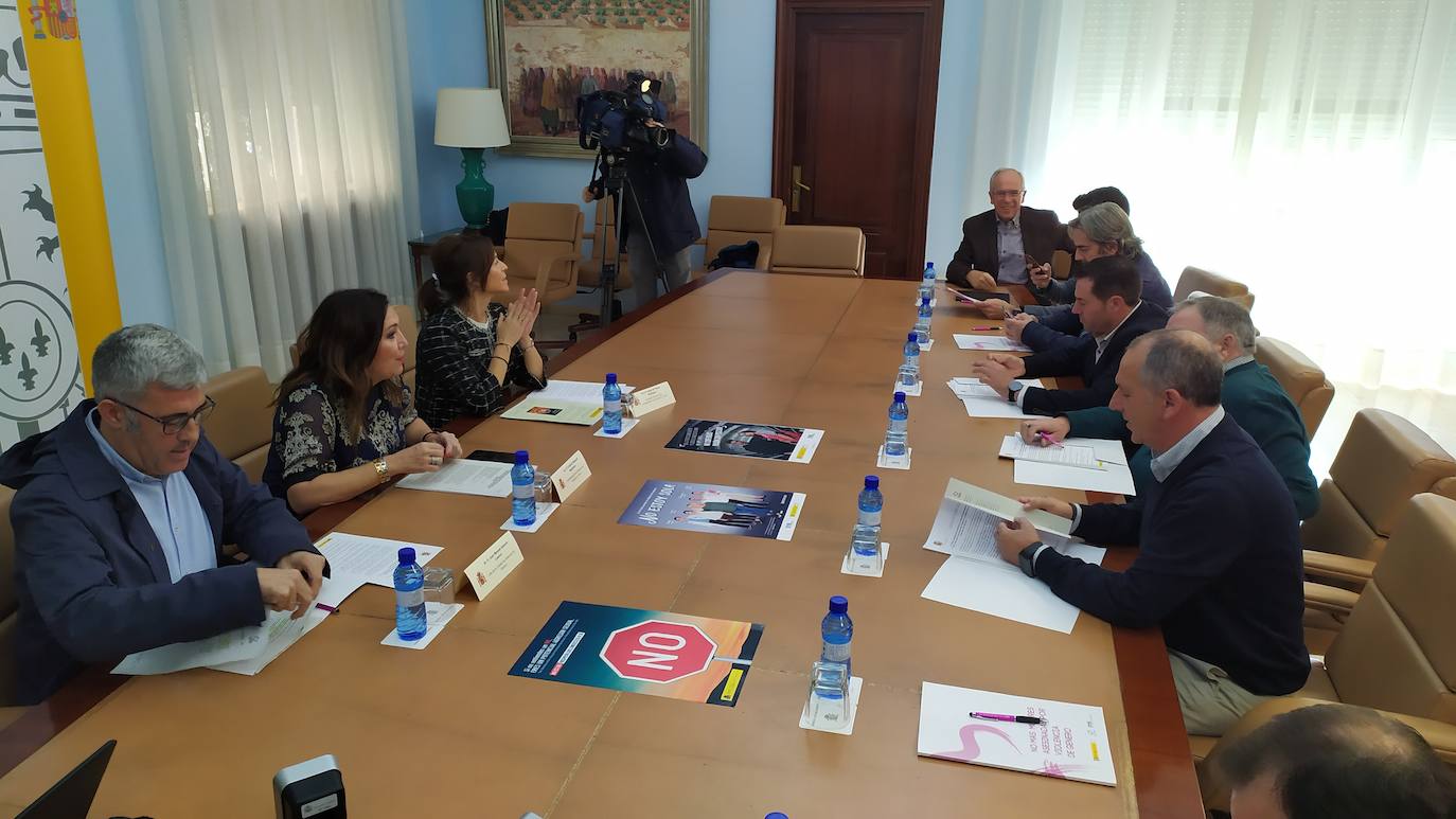 Un instante de la reunión. 