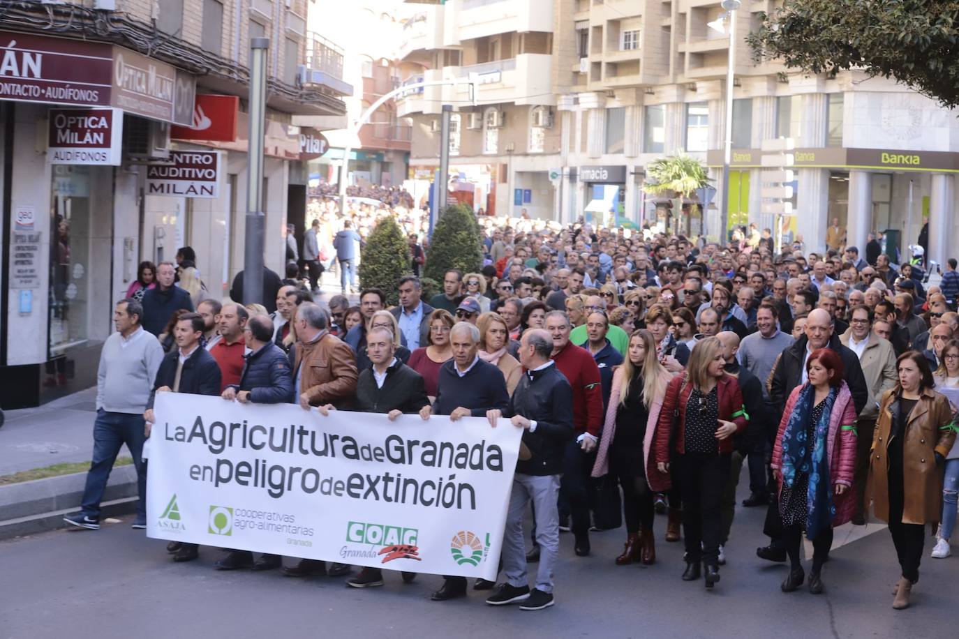 Miles de personas se han citado hoy en Motril para protestar por la situación del campo y pedir soluciones