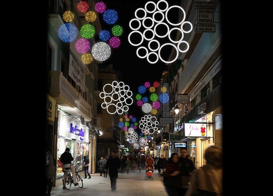 En esta galería repasamos cómo va a quedar iluminada la ciudad, con todas sus novedades, como la bola transitable 