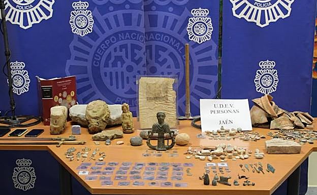 Conjunto de piezas intervenidas en el marco de la Operación 'Fauno'. 