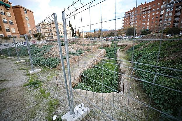 Situación de las catas arqueológicas de la plaza Ilíberis, proyecto financiado con los fondos de la estrategia DUSI
