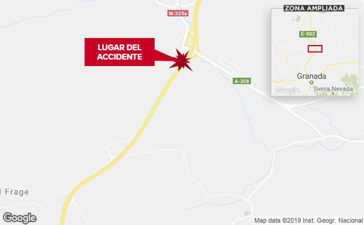 Lugar del accidente. 