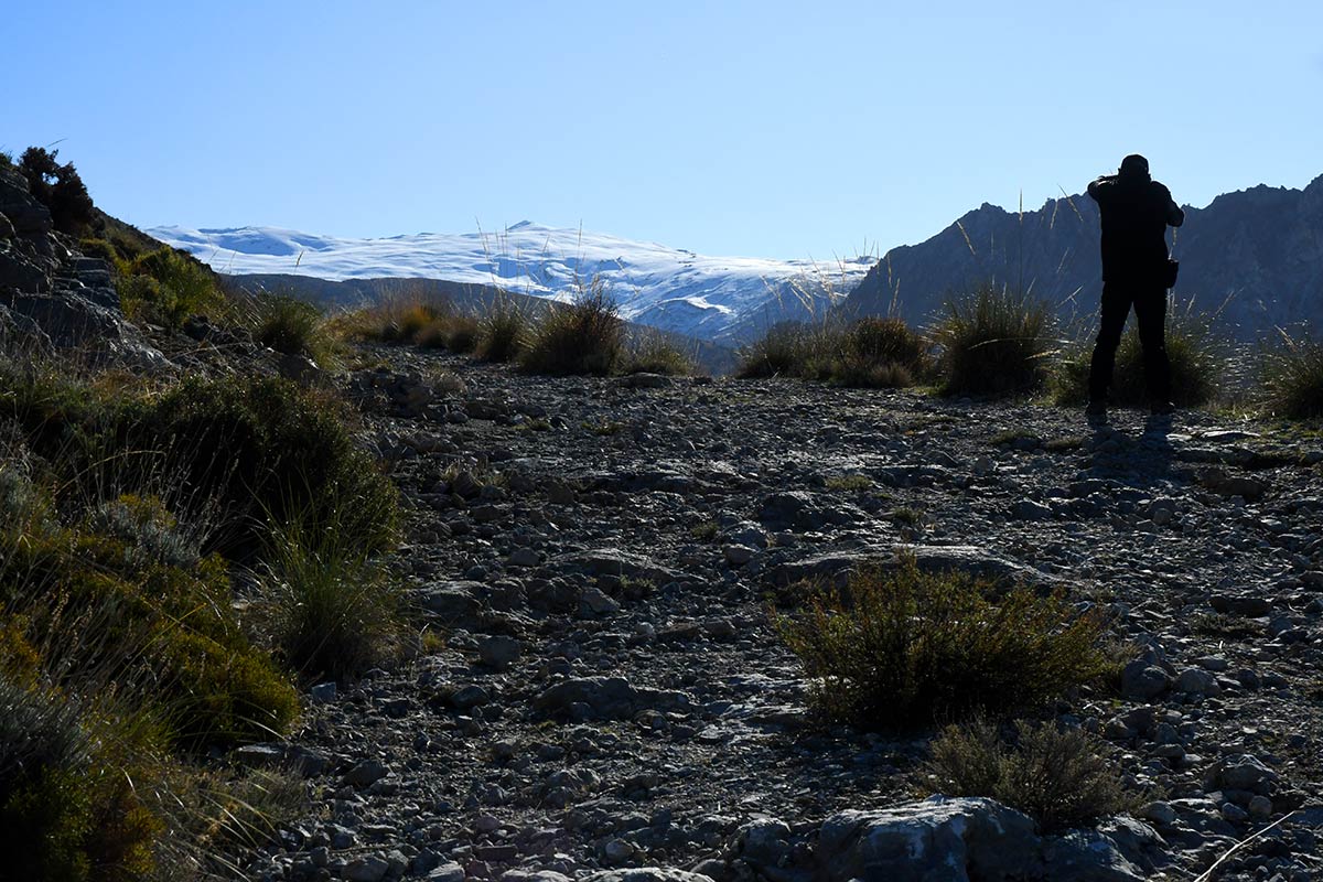 Camino de ascneso hacia el Trevenque 