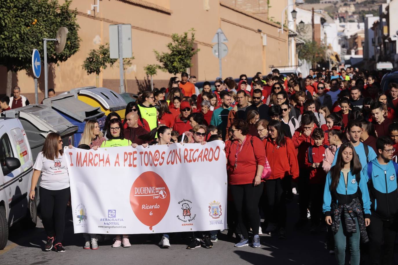 El niño de siete años motrileño que padece la enfermedad de Duchenne, una dolencia que causa distrofia muscular y que es degenerativa 