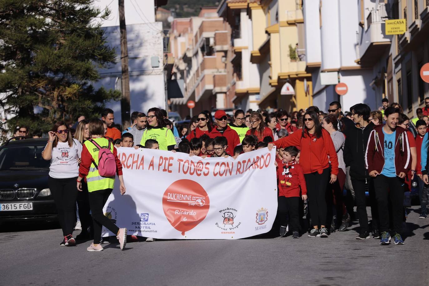 El niño de siete años motrileño que padece la enfermedad de Duchenne, una dolencia que causa distrofia muscular y que es degenerativa 