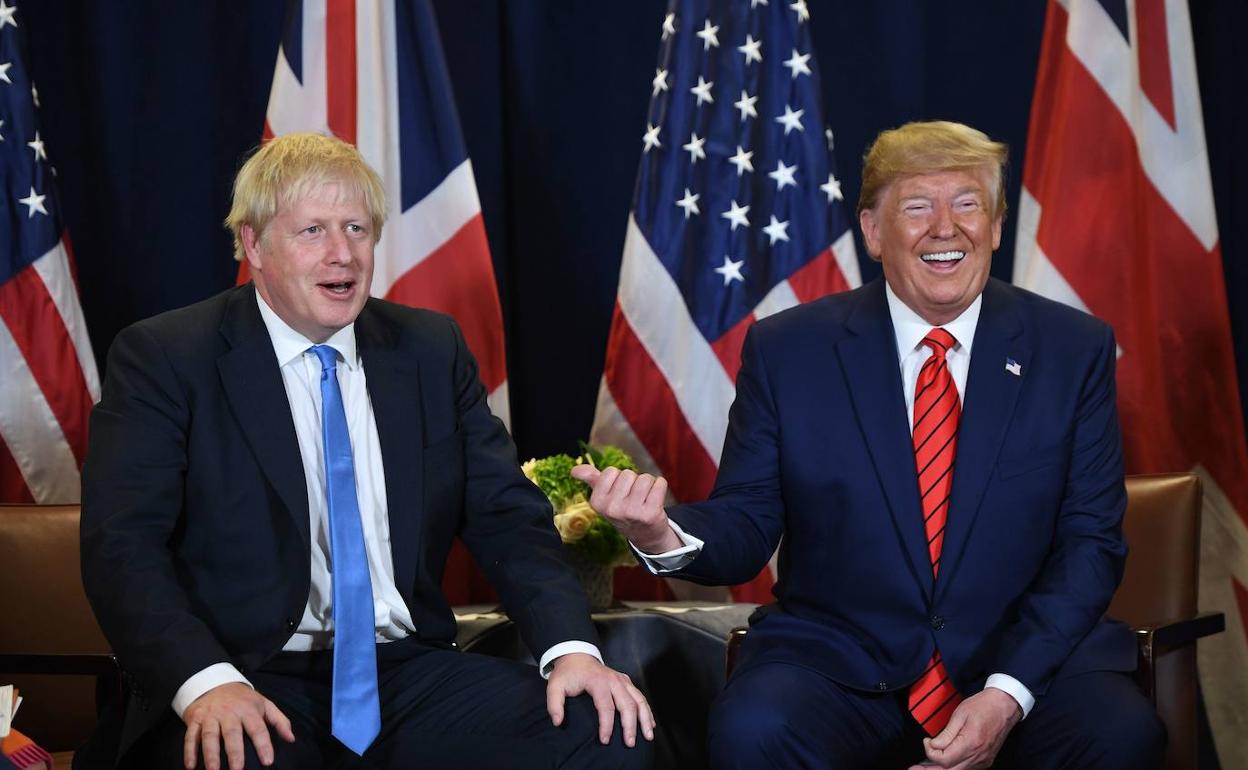 Boris Johnson y Donald Trump. 