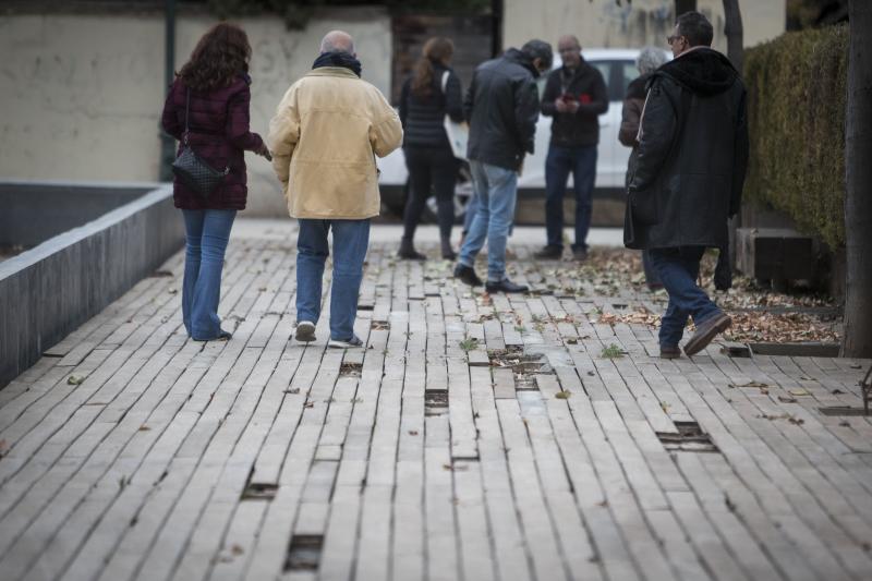 Así de deteriorado se encuentra el parque a espaldas del Cuarto Real de Santo Domingo