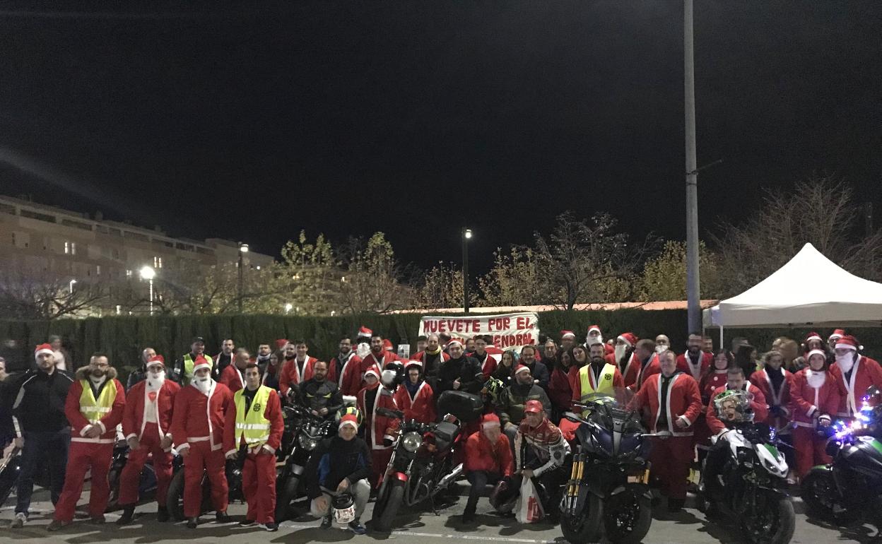150 motos han participado en esta actividad solidaria.