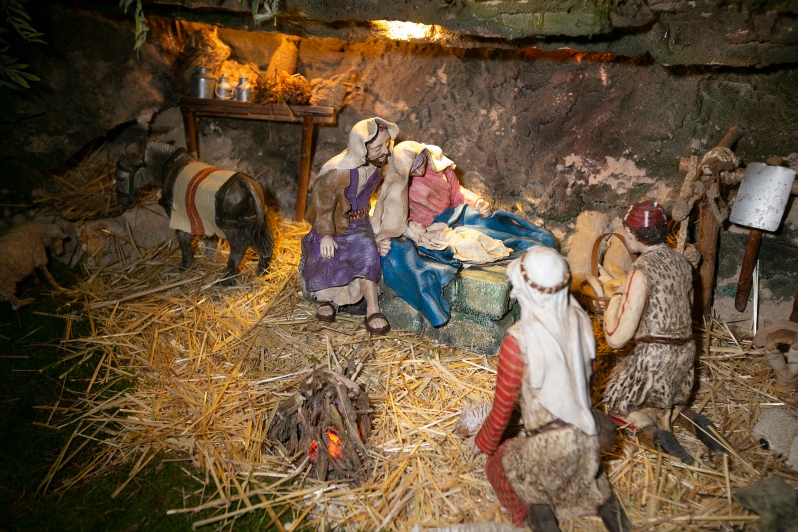 El nivel de los detalles del belén de Bolívar es extremo