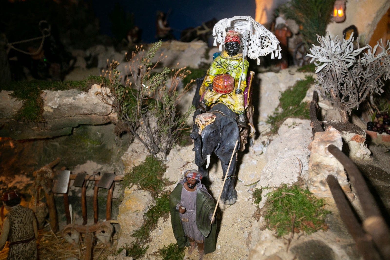 El nivel de los detalles del belén de Bolívar es extremo