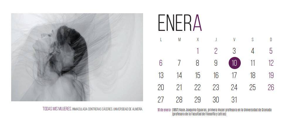 La Unidad de Igualdad de la UGR edita su tradicional calendario con las fotografías ganadoras del certamen «Yes women can, we could»