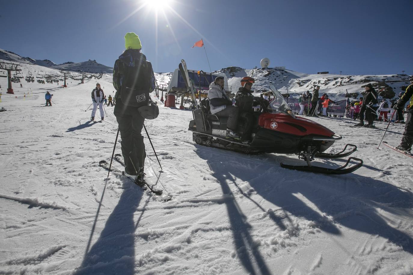 Unas 7.500 personas celebran el Año Nuevo en Sierra Nevada